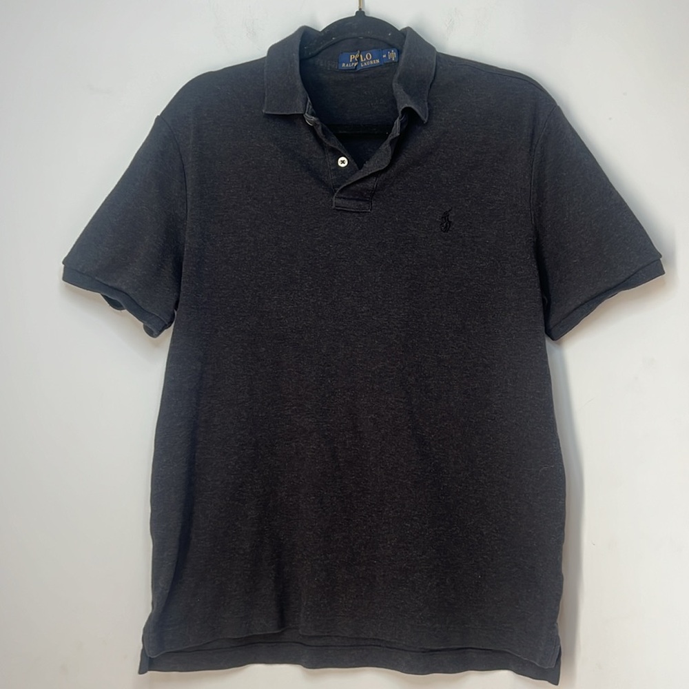 Polo by Ralph Lauren Men's Dark Gray‎ Polo Short Sleeve Shirt Size Medium